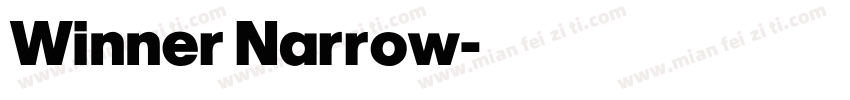 Winner Narrow字体转换